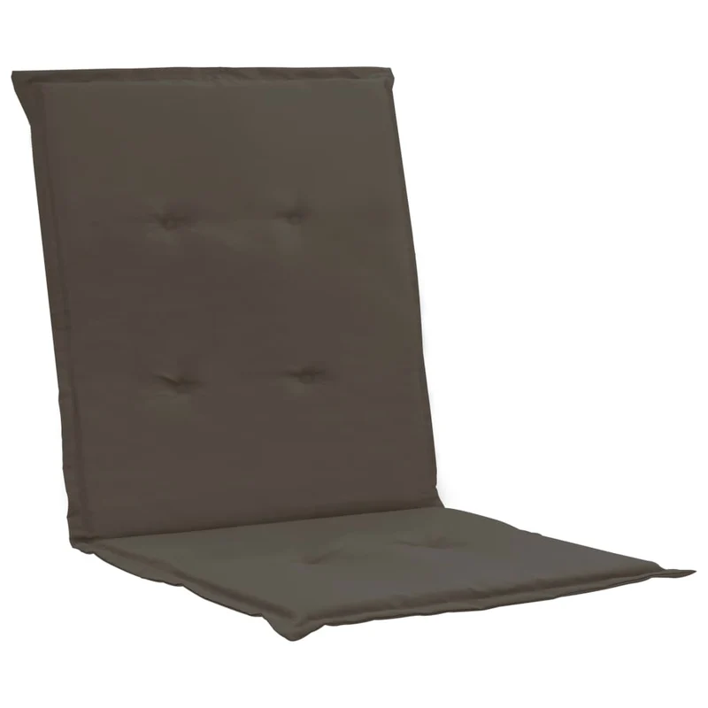 lot de 4 coussins de chaise de jardin 100% polyester imperméable anthracite 100x50x3 cm DEC021677