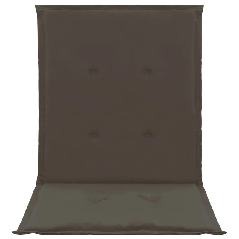 lot de 4 coussins de chaise de jardin 100% polyester imperméable anthracite 100x50x3 cm DEC021677
