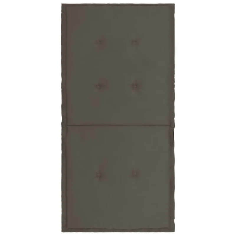 lot de 4 coussins de chaise de jardin 100% polyester imperméable anthracite 100x50x3 cm DEC021677