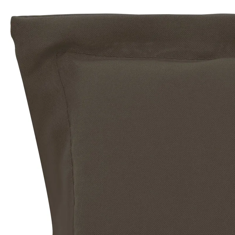 lot de 4 coussins de chaise de jardin 100% polyester imperméable anthracite 100x50x3 cm DEC021677