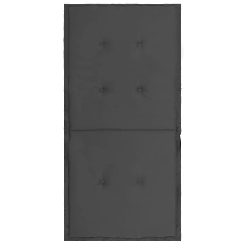 lot de 2 coussins de chaise de jardin 100% polyester anthracite 100x50x3 cm DEC021676
