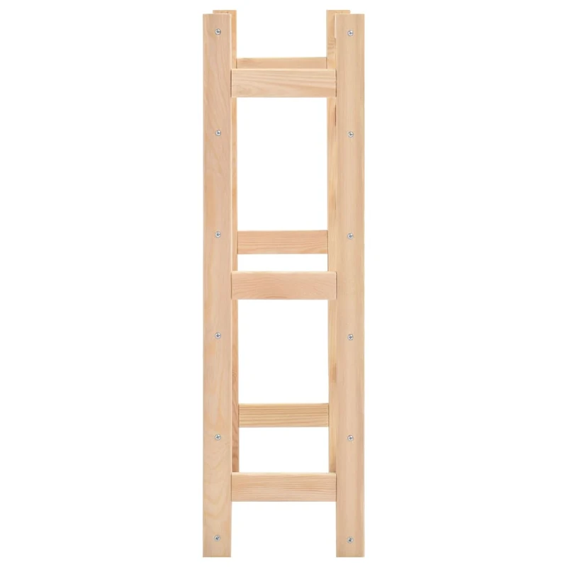 Casier range bouteilles étagère de rangement vin pour 30 bouteilles en bois de pin clair DEC024316