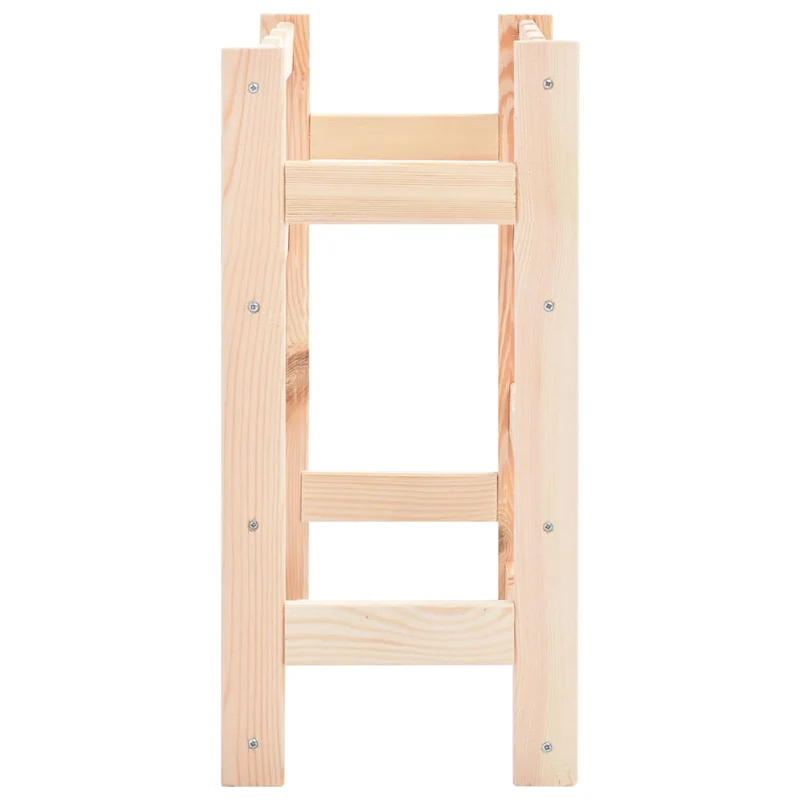 Casier range bouteilles étagère de rangement vin pour 16 bouteilles en bois de pin clair DEC024301