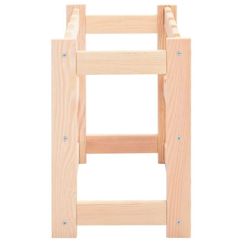 Casier range bouteilles étagère de rangement vin pour 12 bouteilles en bois de pin clair DEC024294