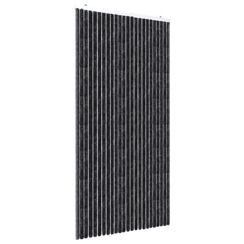 Rideau contre insectes moustiquaire anthracite 100x220 cm Chenille DEC022192