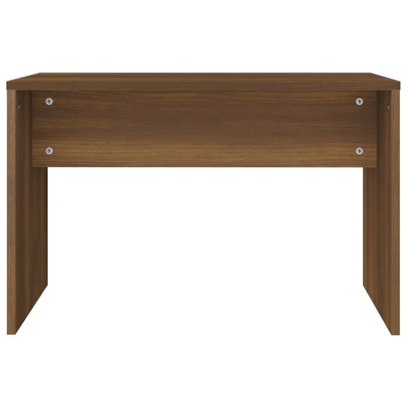 Tabouret de coiffeuse couleur chêne marron 70 x 35 x 45 cm bois d'ingénierie brun DEC024977