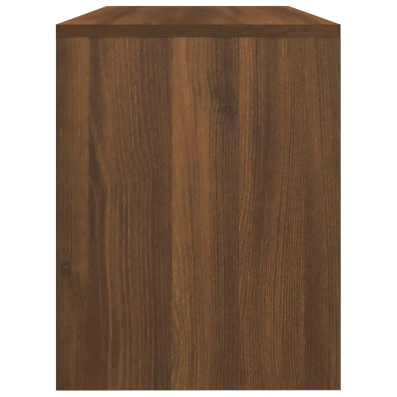 Tabouret de coiffeuse couleur chêne marron 70 x 35 x 45 cm bois d'ingénierie brun DEC024977