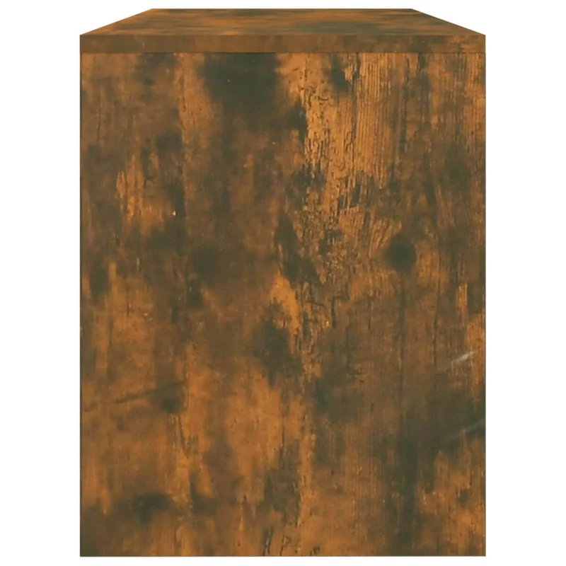 Tabouret de coiffeuse couleur chêne fumé 70 x 35 x 45 cm bois d'ingénierie brun DEC024976