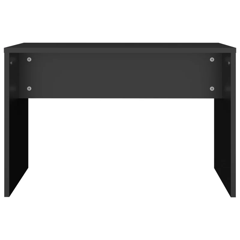 Tabouret de coiffeuse 70 x 35 x 45 cm bois d'ingénierie noir DEC024980