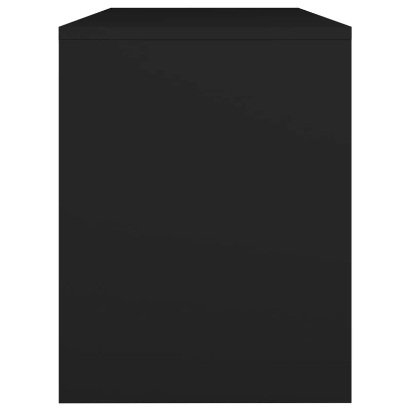 Tabouret de coiffeuse 70 x 35 x 45 cm bois d'ingénierie noir DEC024980