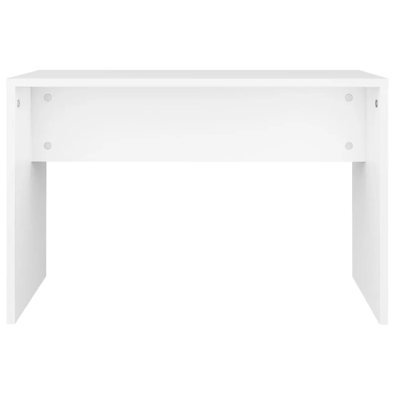 Tabouret de coiffeuse blanc 70 x 35 x 45 cm bois d'ingénierie blanc DEC024974