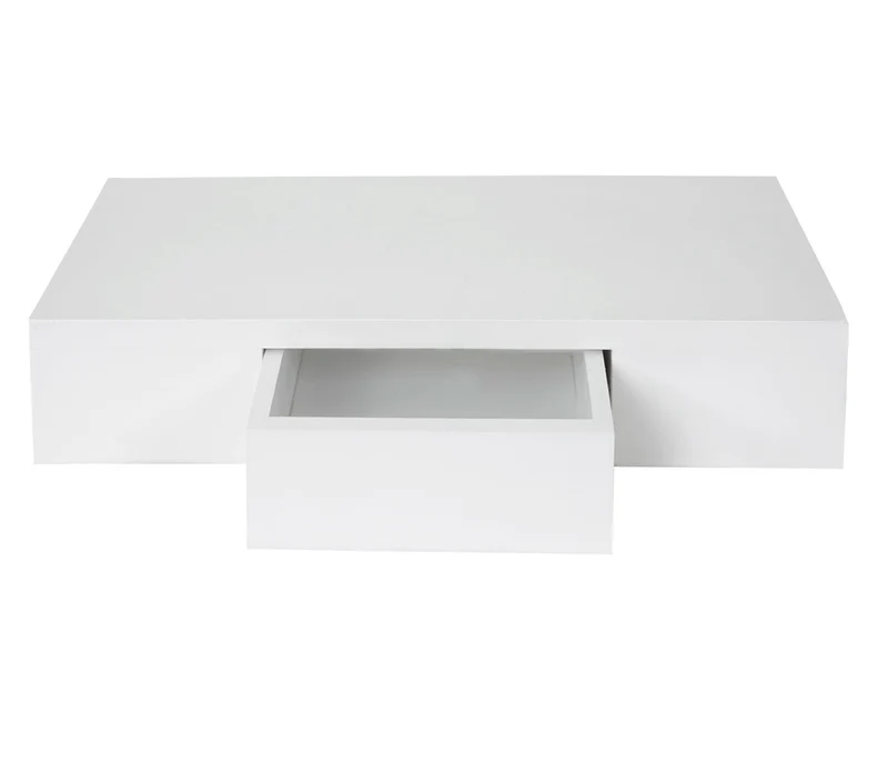 Étagère murale suspendue avec tiroir 40cm blanc 04_0005679