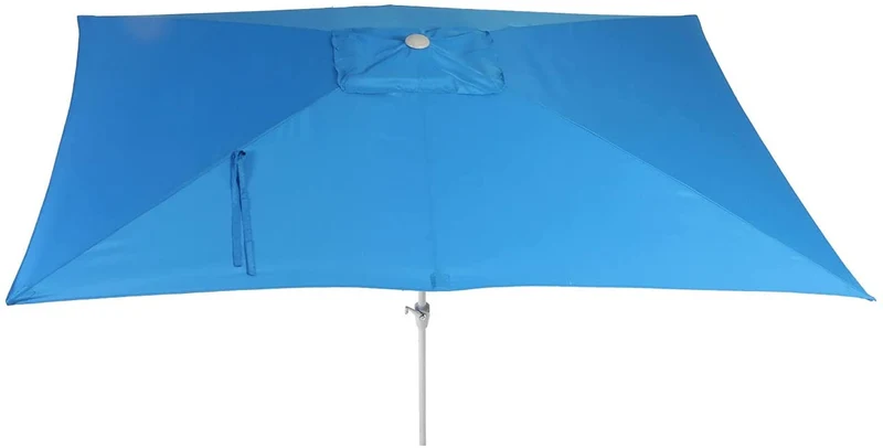 Parasol de jardin 2x3m rectangulaire inclinable polyester/aluminium 4,5kg bleu 04_0003890