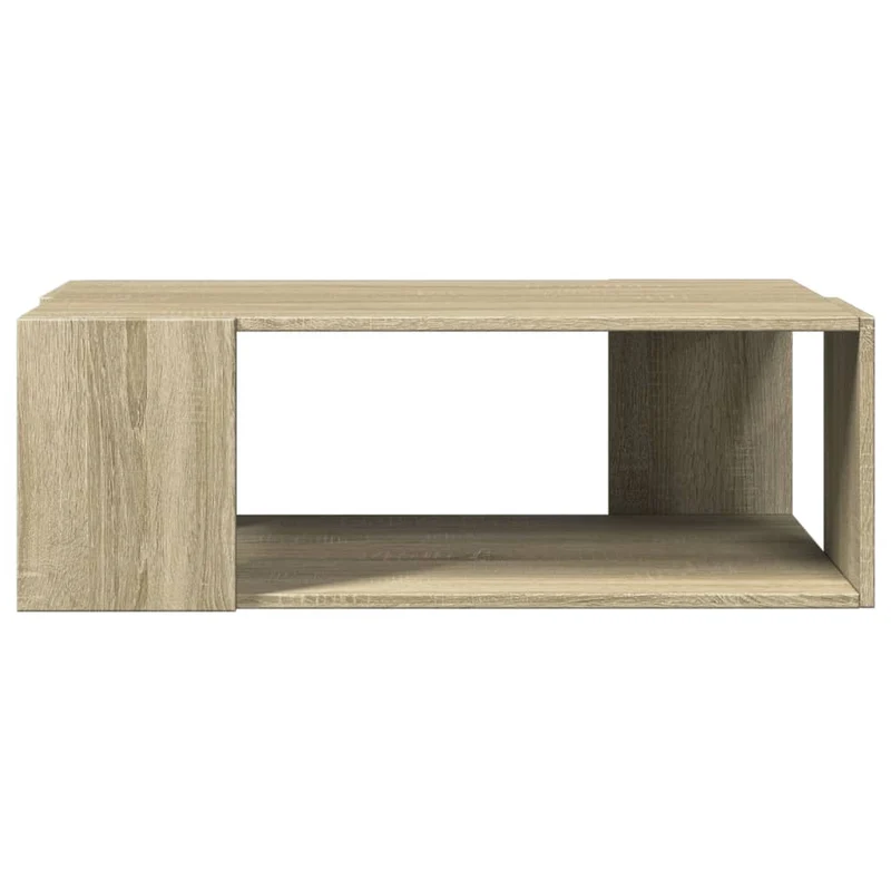 Table basse design moderne et contemporain 89,5 x 48 x 30 cm bois d'ingénierie couleur chêne DEC039021