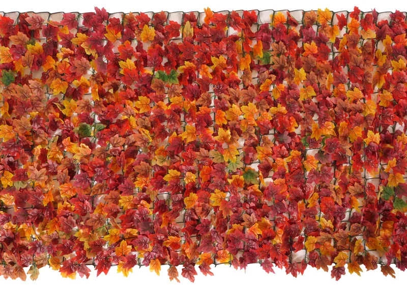 Brise-vue pour balcon revêtement de protection contre le vent pour clôture de balcon terrasse 300x150 cm érable rouge-jaune 04_0005943