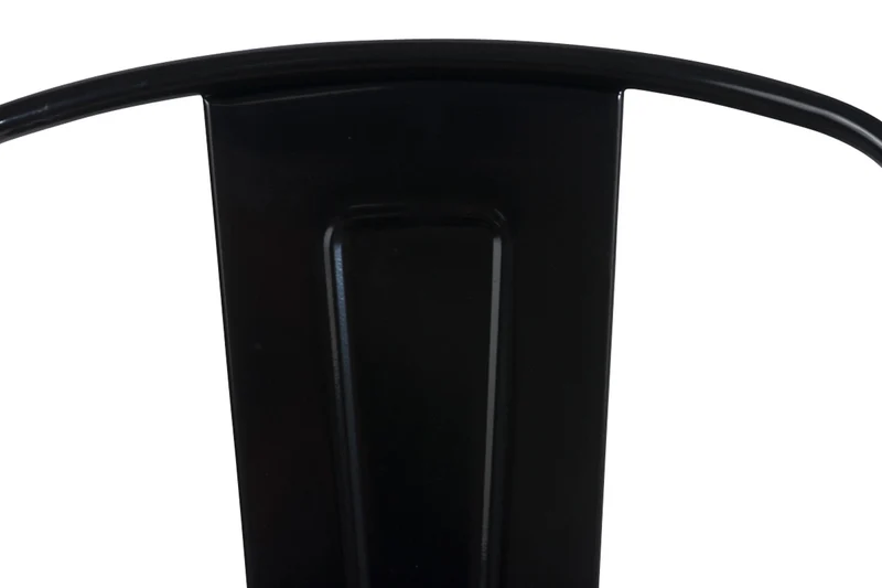 Lot de 4 chaises empilables design industriel métal noir 10_0001186