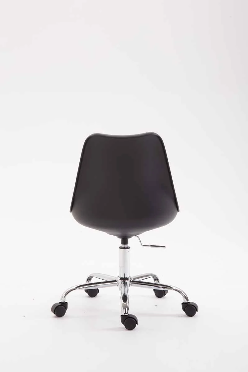 Chaise de bureau tabouret à roulette hauteur réglable noir TABO10022