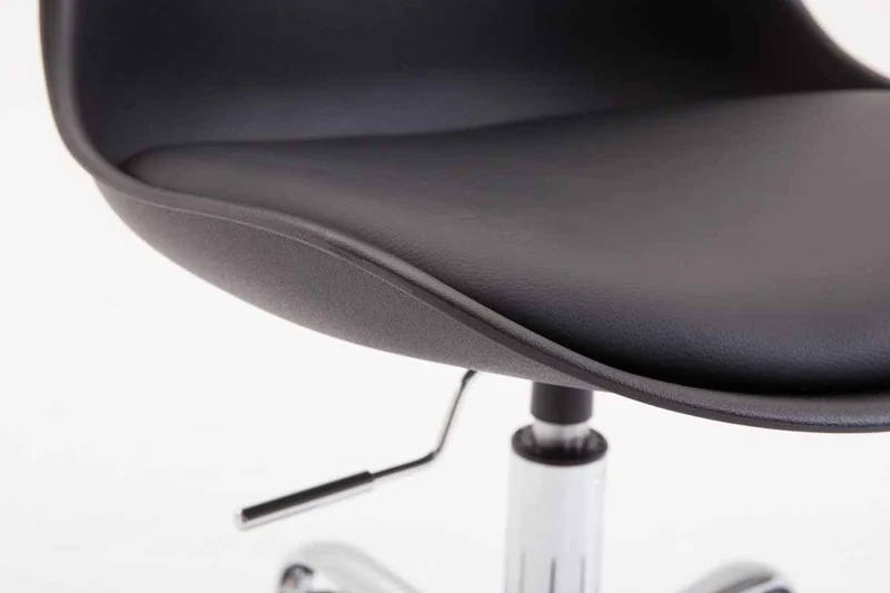 Chaise de bureau tabouret à roulette hauteur réglable noir TABO10022