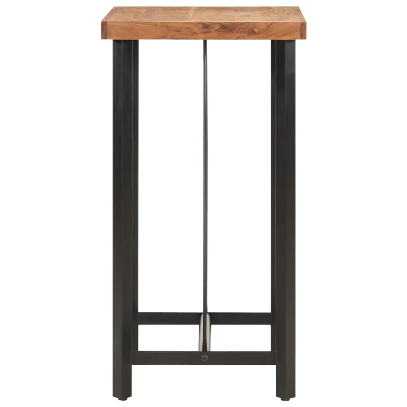 Table d’appoint multifonction 55 x 55 x 107 cm bois massif d'acacia et fer DEC036319
