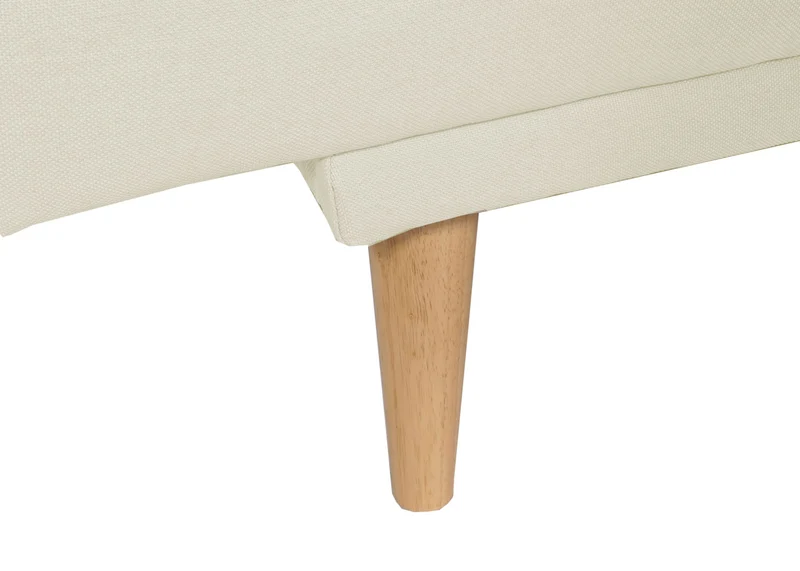 Canapé-lit convertible lit d’appoint surface de couchage 180 x 110 cm en tissu crème 04_0010155