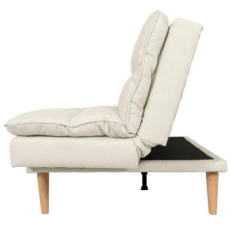 Canapé-lit convertible lit d’appoint surface de couchage 180 x 110 cm en tissu crème 04_0010155