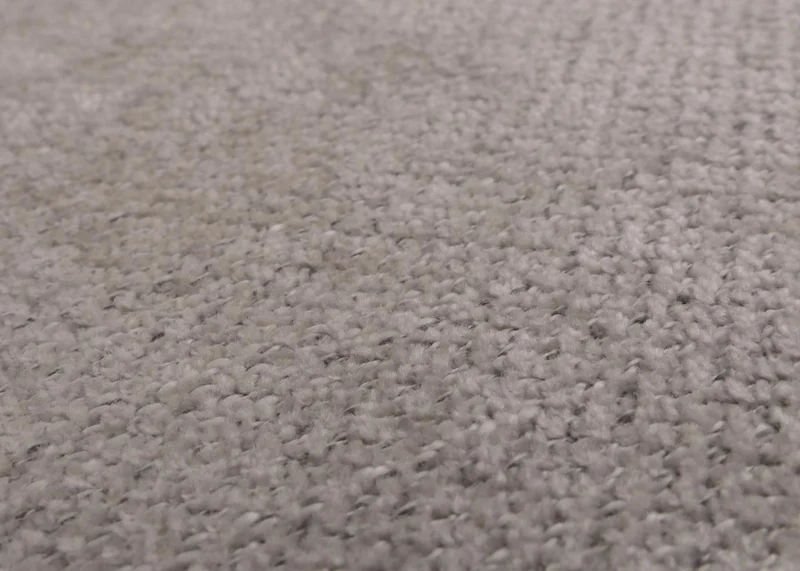 Lot de 2 chaises de salle à manger dossier haut en tissu chenille gris clair pieds en bois clairs 04_0007322