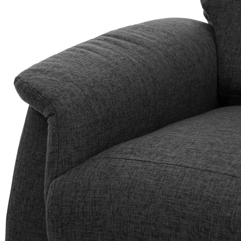 Fauteuil de massage repose-pieds réglable incluant chauffage en tissu gris 102x79x96 cm 04_0006876