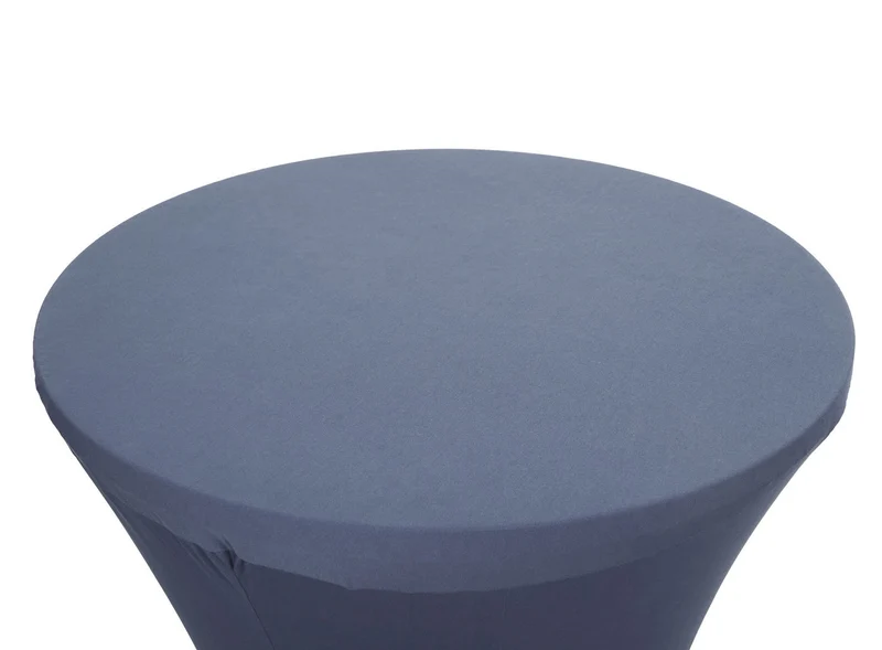 Housse de table de bar extensible diamètre 60 cm gris anthracite 04_0007210