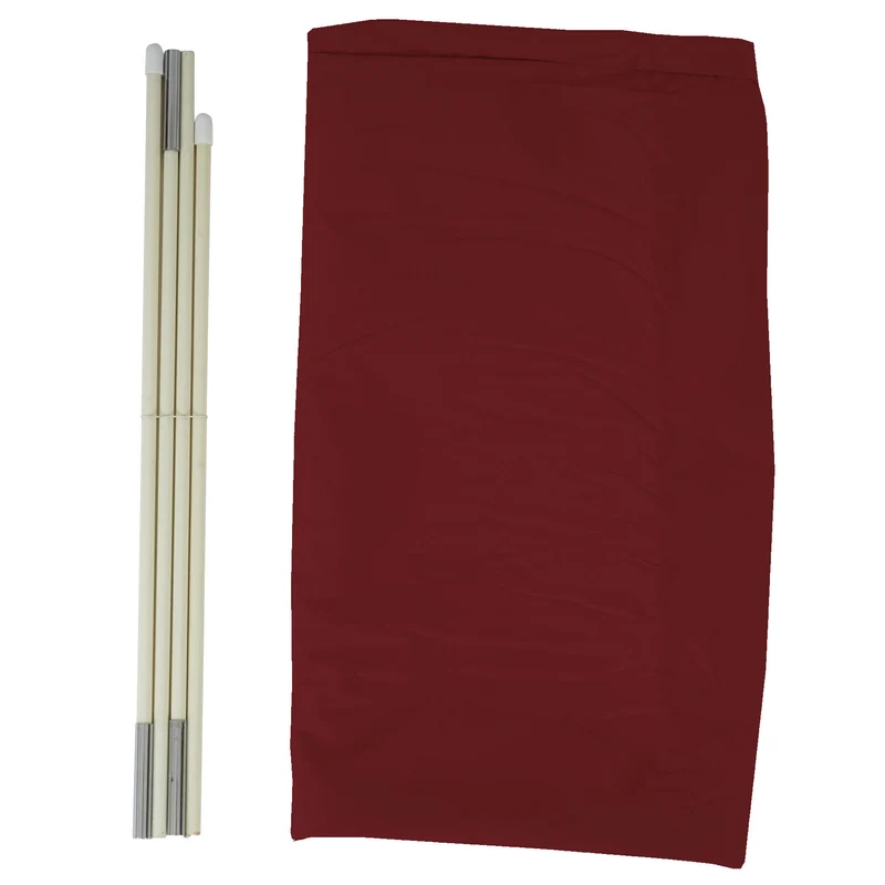 Housse de protection pour parasol jusqu'à 5m housse avec zip bordeaux 04_0007044