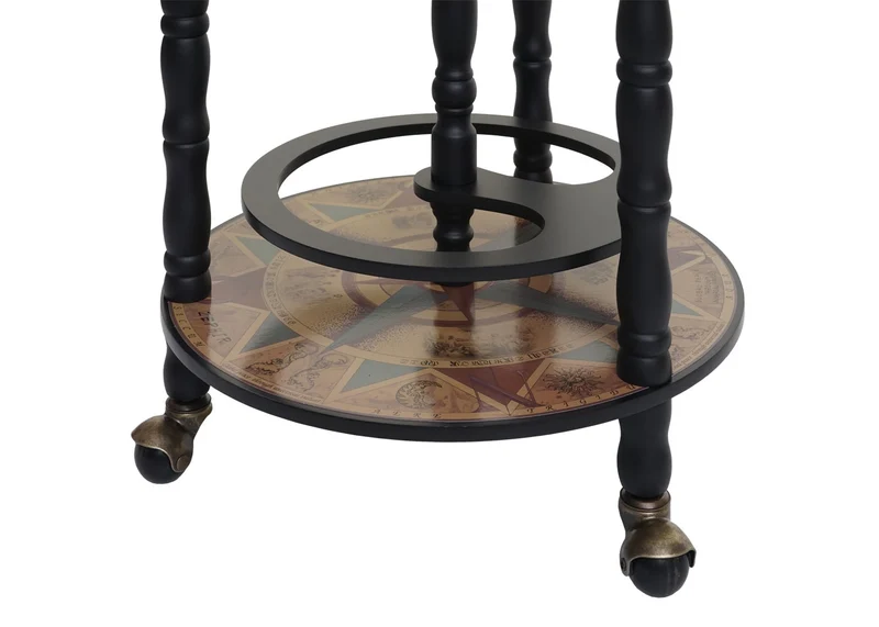 Bar globe mini bar casier à vin globe terrestre diamètre 33 cm en bois d'eucalyptus 04_0006976