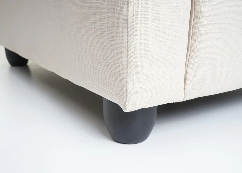 Fauteuil TV relaxation fonction inclinable réglable en tissu crème 04_0006877