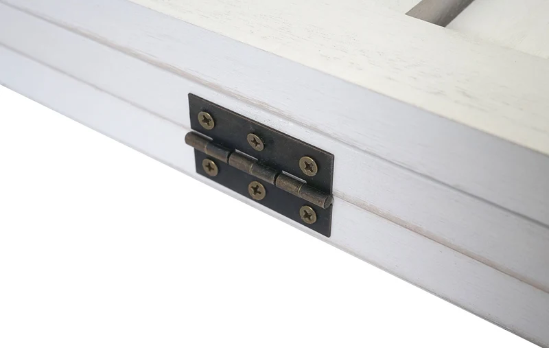 Paravent séparaeur de pièce 3 panneaux aspect vintage blanc 170 x 120 cm 04_0008028