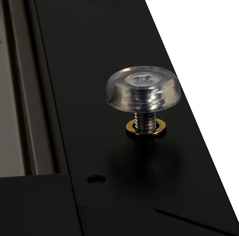 Meuble bas pour machine à laver avec tiroir 33 x 61 x 52 cm MDF et acier noir 04_0007835