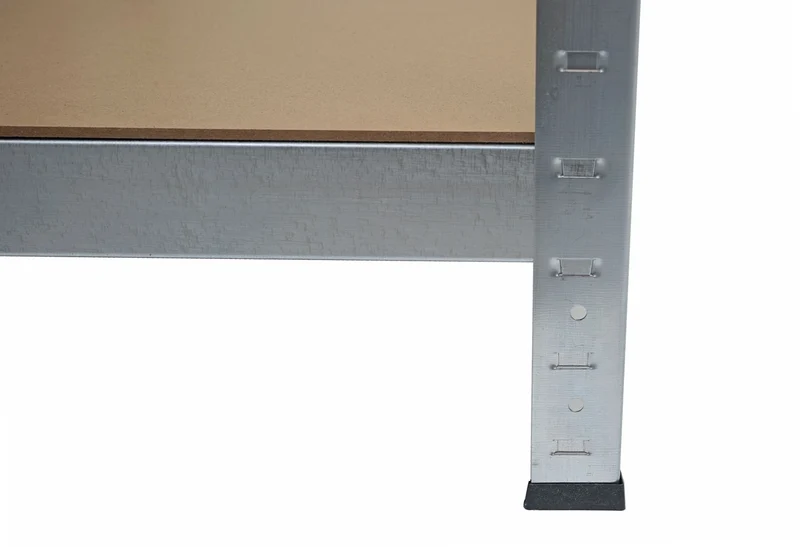 2x étagères pour charges lourdes 160 x 80 x 40 cm capacité de charge 320kg chacune en métal gris et MDF 04_0007484