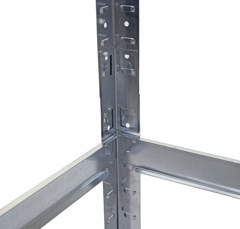 2x étagères pour charges lourdes 160 x 80 x 40 cm capacité de charge 320kg chacune en métal gris et MDF 04_0007484