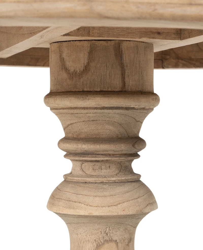 Table d’appoint ronde en bois de mindi massif 64 × 50 cm 10_0009137