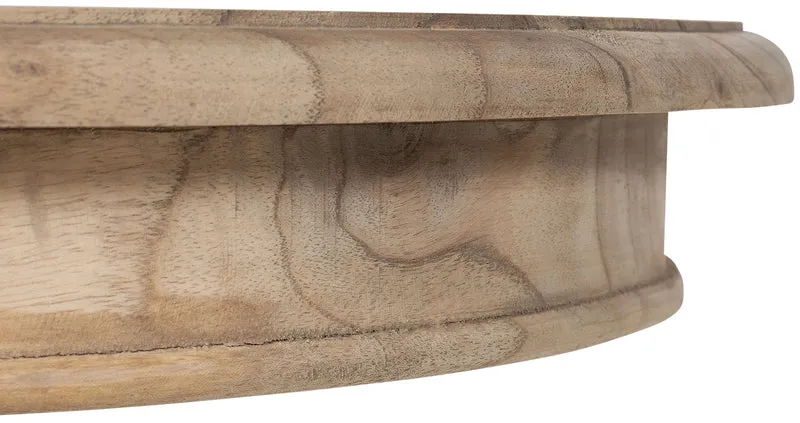 Table d’appoint ronde en bois de mindi massif 64 × 50 cm 10_0009137