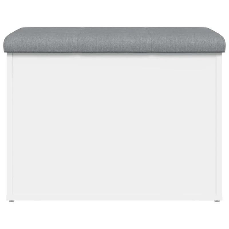 Banc banquette de rangement blanc 62 x 42 x 45 cm bois d'ingénierie blanc DEC024711