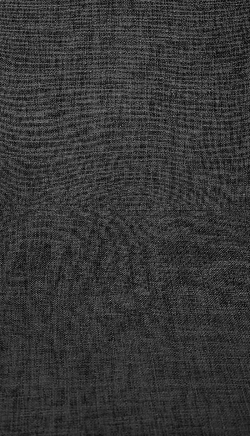 Tabouret de bar x1 rotation à 360°en tissu noir pieds en trompette métal noir 10_0005941