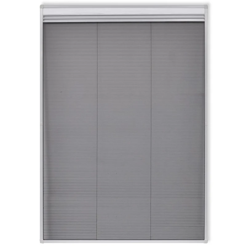 Moustiquaire plissée pour fenêtre 160 x 80 cm avec store occultant DEC022145