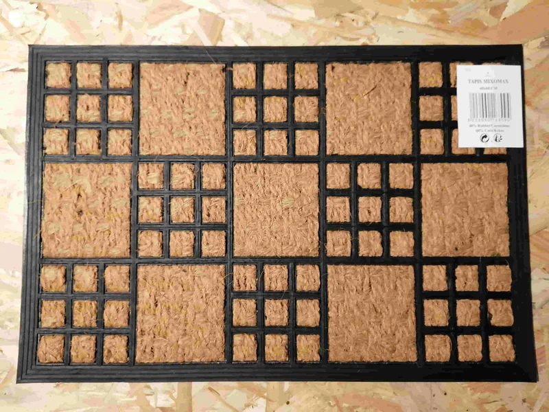 Tapis Paillasson d'entrée 40x60cm - Caoutchouc & Coco - Anti dérapant - PLUSIEURS MODELES