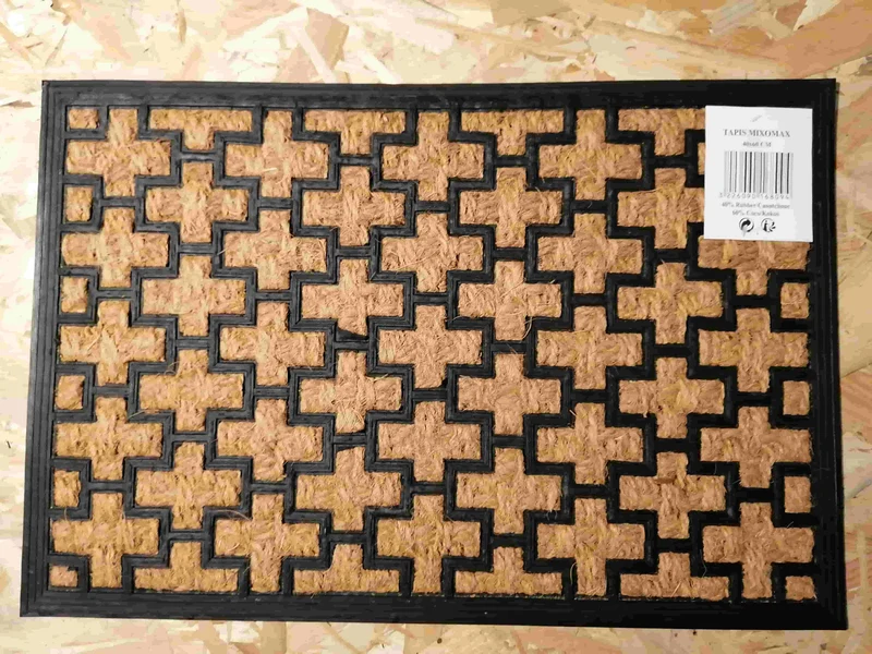 Tapis Paillasson d'entrée 40x60cm - Caoutchouc & Coco - Anti dérapant - PLUSIEURS MODELES