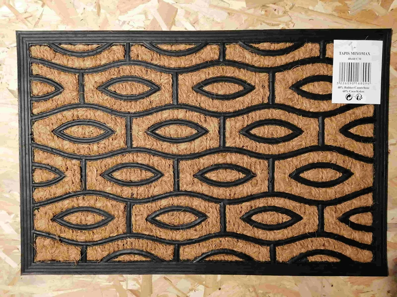Tapis Paillasson d'entrée 40x60cm - Caoutchouc & Coco - Anti dérapant - PLUSIEURS MODELES
