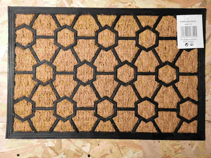 Tapis Paillasson d'entrée 40x60cm - Caoutchouc & Coco - Anti dérapant - PLUSIEURS MODELES