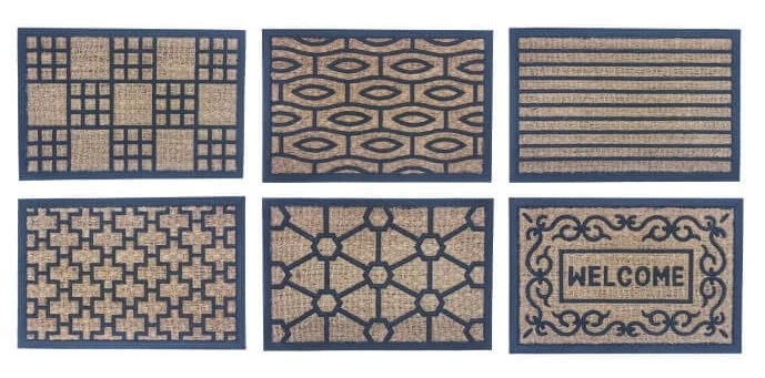 Tapis Paillasson d'entrée 40x60cm - Caoutchouc & Coco - Anti dérapant - PLUSIEURS MODELES