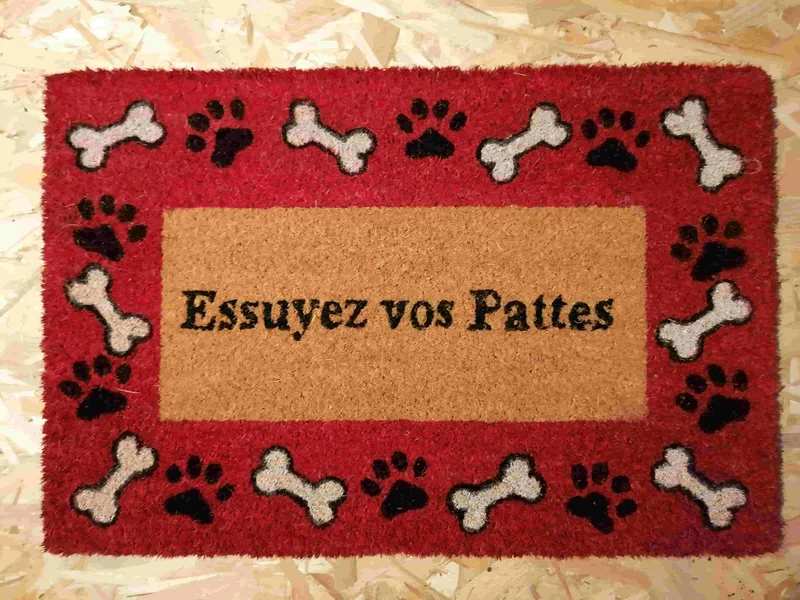 Tapis entrée 40x60cm - Paillasson Fibre de Coco - Caoutchouc Anti Glisse - PLUSIEURS MODELES