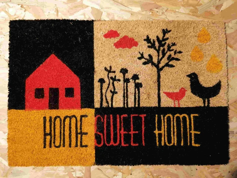 Tapis entrée 40x60cm - Paillasson Fibre de Coco - Caoutchouc Anti Glisse - PLUSIEURS MODELES
