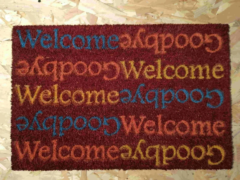 Tapis entrée 40x60cm - Paillasson Fibre de Coco - Caoutchouc Anti Glisse - PLUSIEURS MODELES