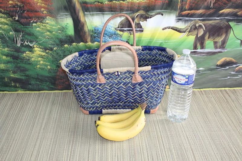 Superbe Panier - 3 TAILLES - Tressé à la main - sac cabas - idéal courses , marchés , travail , plage , déco