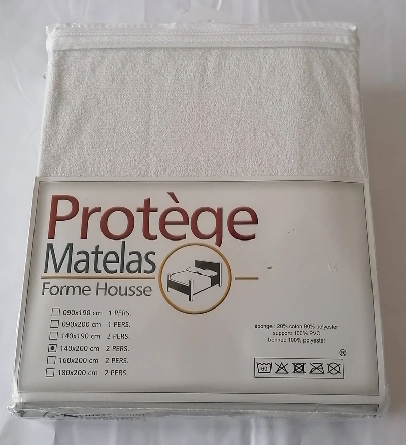 Protège matelas doux Alèse imperméable plastifié - 3 TAILLES - 1 et 2 personnes -
